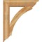 Ekena Millwork Thorton Traditional Rough Sawn Bracket w/ Offset Brace, Western Red Cedar, 8"W x 34"D x 40"H BKT0806X34X40THR01RWR - alternate 4